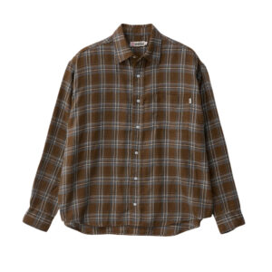 S/Double Duty Plaid L/S Shirt - Brown