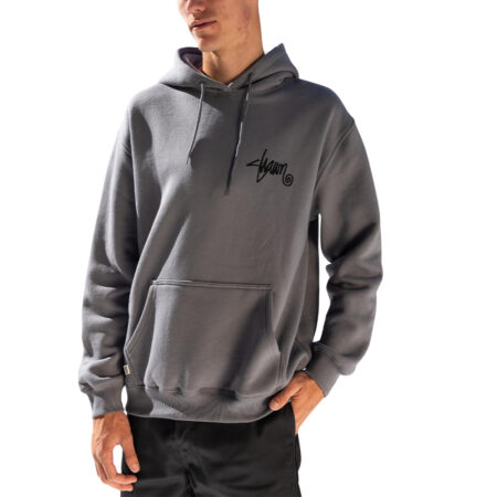 S/Double Shawn Script Crew - Grey Heather