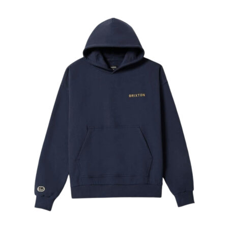 Brixton Embroidered Heavy Weight Hood - Mood Indigo