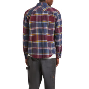 Brixton Bowery Flannel - Mood Indigo/Port/Saffron