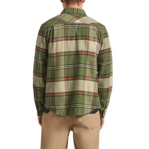 Brixton Bowery Flannel - Wild Green/Elm/Adrenaline Rush