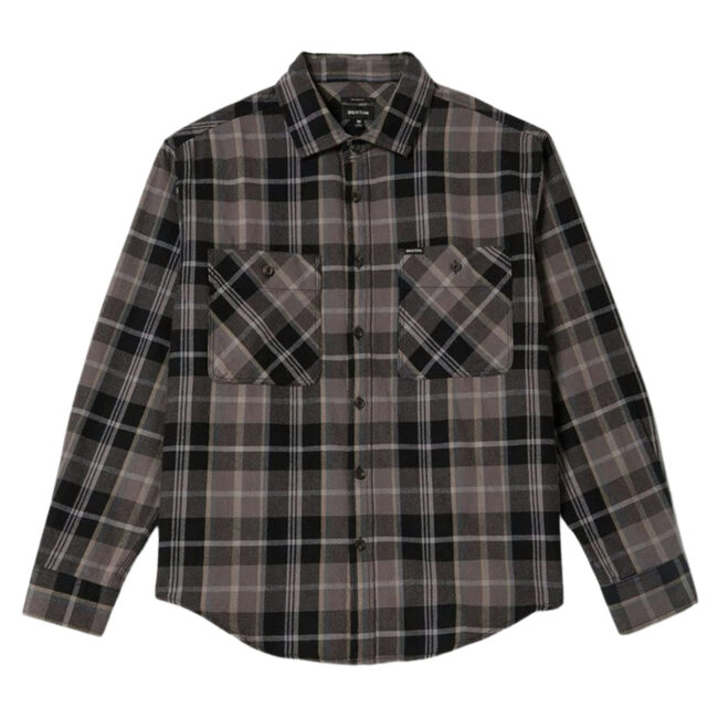 Brixton Vintage Wash Flannel - Black/Charcoal Beige/Slate
