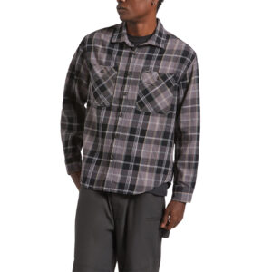 Brixton Vintage Wash Flannel - Black/Charcoal Beige/Slate