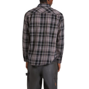 Brixton Vintage Wash Flannel - Black/Charcoal Beige/Slate