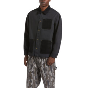Brixton Herringbone Lightweight Chore Coat - Black Herringbone