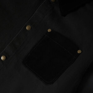 Brixton Herringbone Lightweight Chore Coat - Black Herringbone