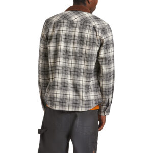 Brixton Builders Bowery Perf Flannel - Off White/Black