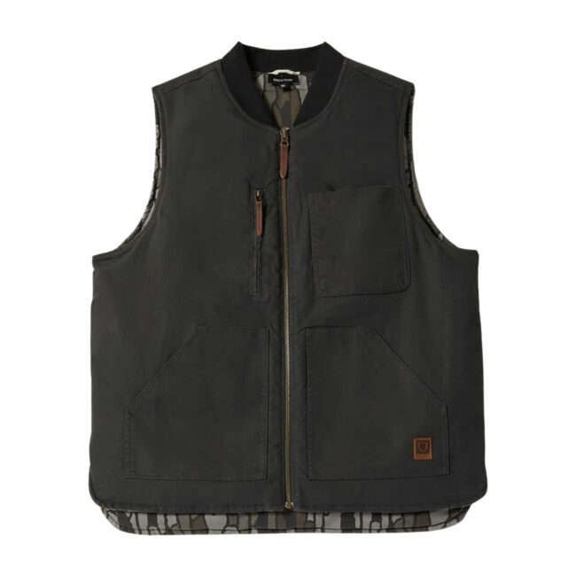 Brixton Builders Abraham Reversible Vest - Bark Camo