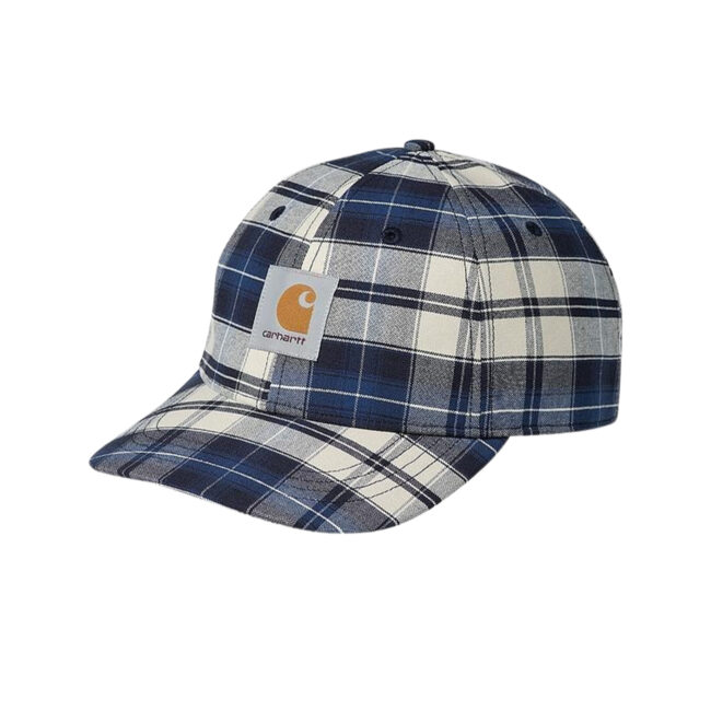 Carhartt Tarbell Cap - Tarbell Check/Dark Navy/White