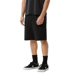 Afends Glider - Pleated Short 22" - Black