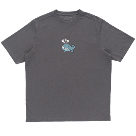 Pop Trading Co. - Whale Tee - Charcoal