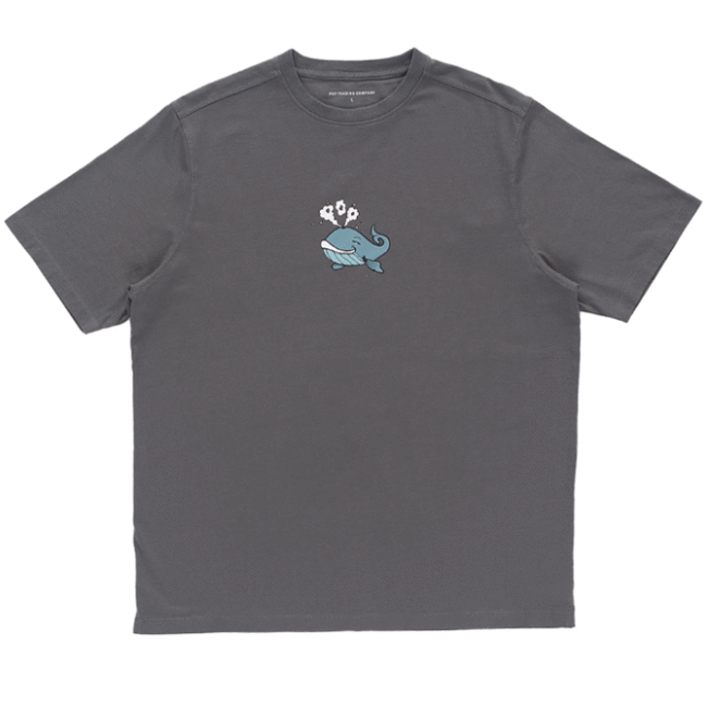 Pop Trading Co. - Whale Tee - Charcoal