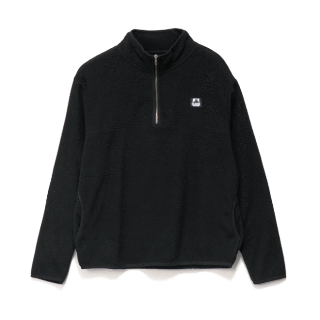 X-Large - Half Zip Crew - Black