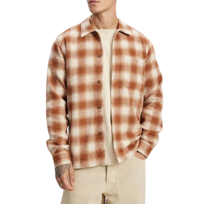 Rhythm Bison LS Shirt - Tobacco