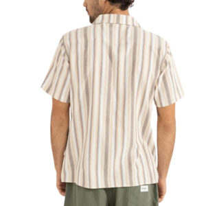 Rhythm Vacation Stripe SS Shirt - Tobacco