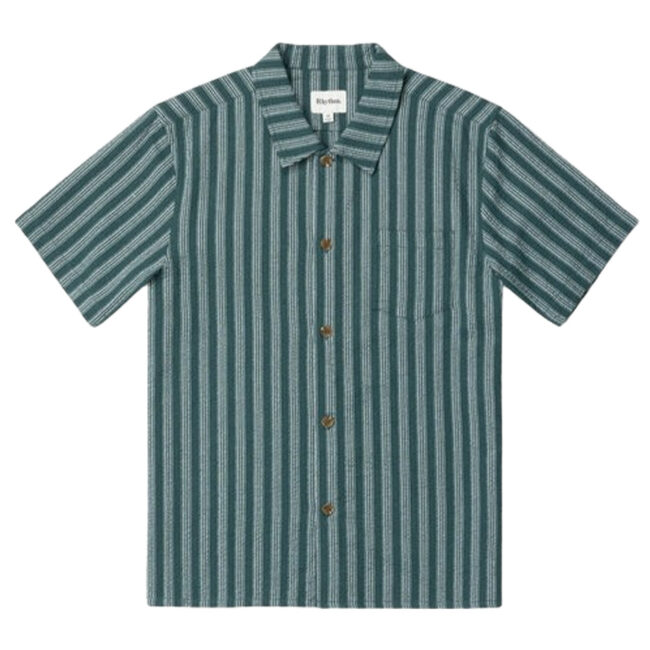 Rhythm Eli Stripe SS Shirt - Teal