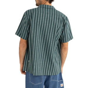 Rhythm Eli Stripe SS Shirt - Teal