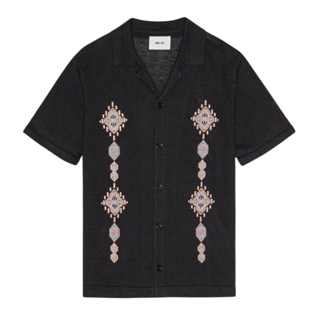 NN.07 Henry SS Shirt 6565 - Black