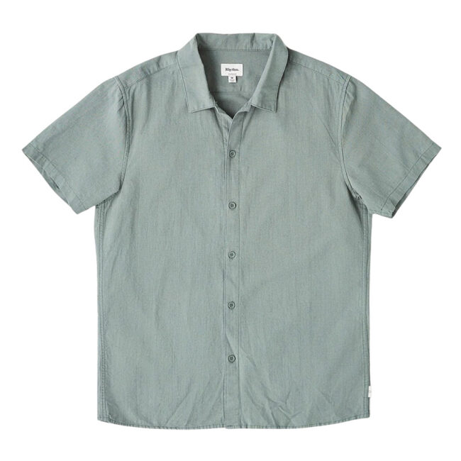 Rhythm Classic Linen SS Shirt - Silver Pine