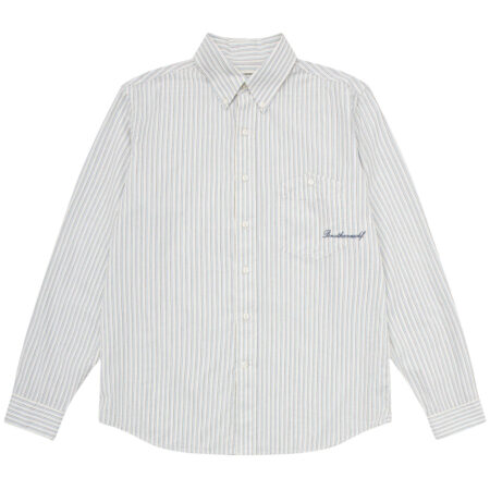 Brotherwolf Script L/S Shirt - White Stripe