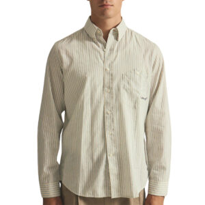 Brotherwolf Script L/S Shirt - White Stripe