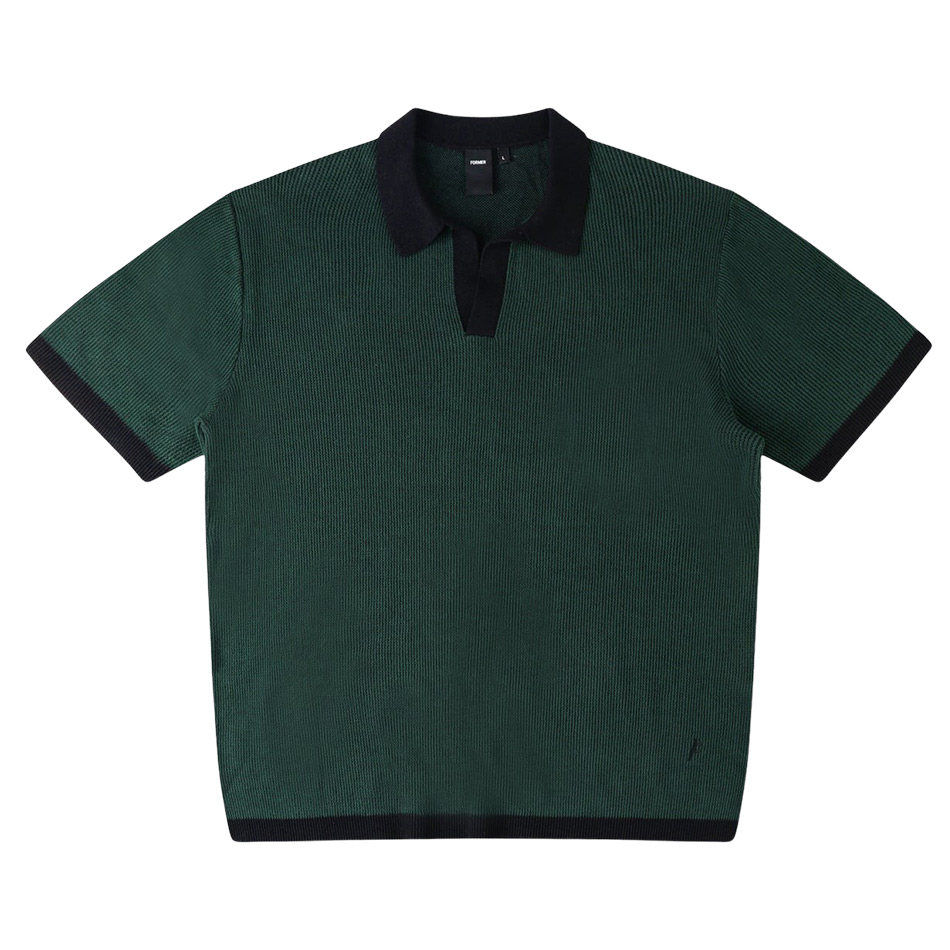 Former AG Open Collar Polo - Petrol
