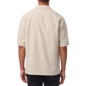 NN.07 Ole Embroidery Linen Blend Shirt 5396 - Oatmeal