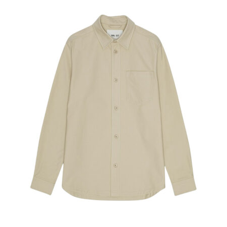 NN.07 Verner Organic Cotton Blend Overshirt 5379 - Ecru