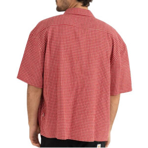 Rhythm Rowen Check SS Shirt - Red