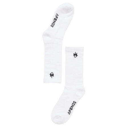 Afends Flame Socks Three Pack - White