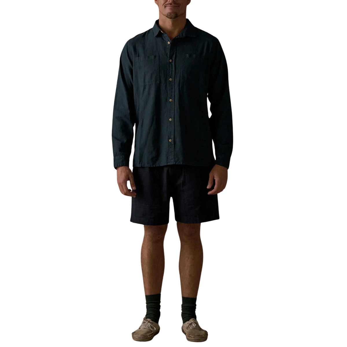 McTavish Hemp Shirt - Dark Blue