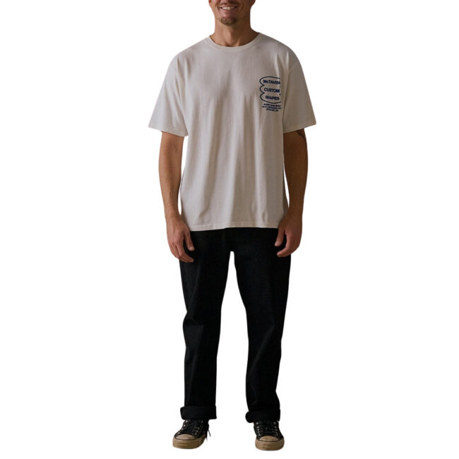 McTavish Boxy Serif Tee - White