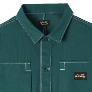 Stan Ray Painters Pop Over Shirt - Botanical Green Bedford