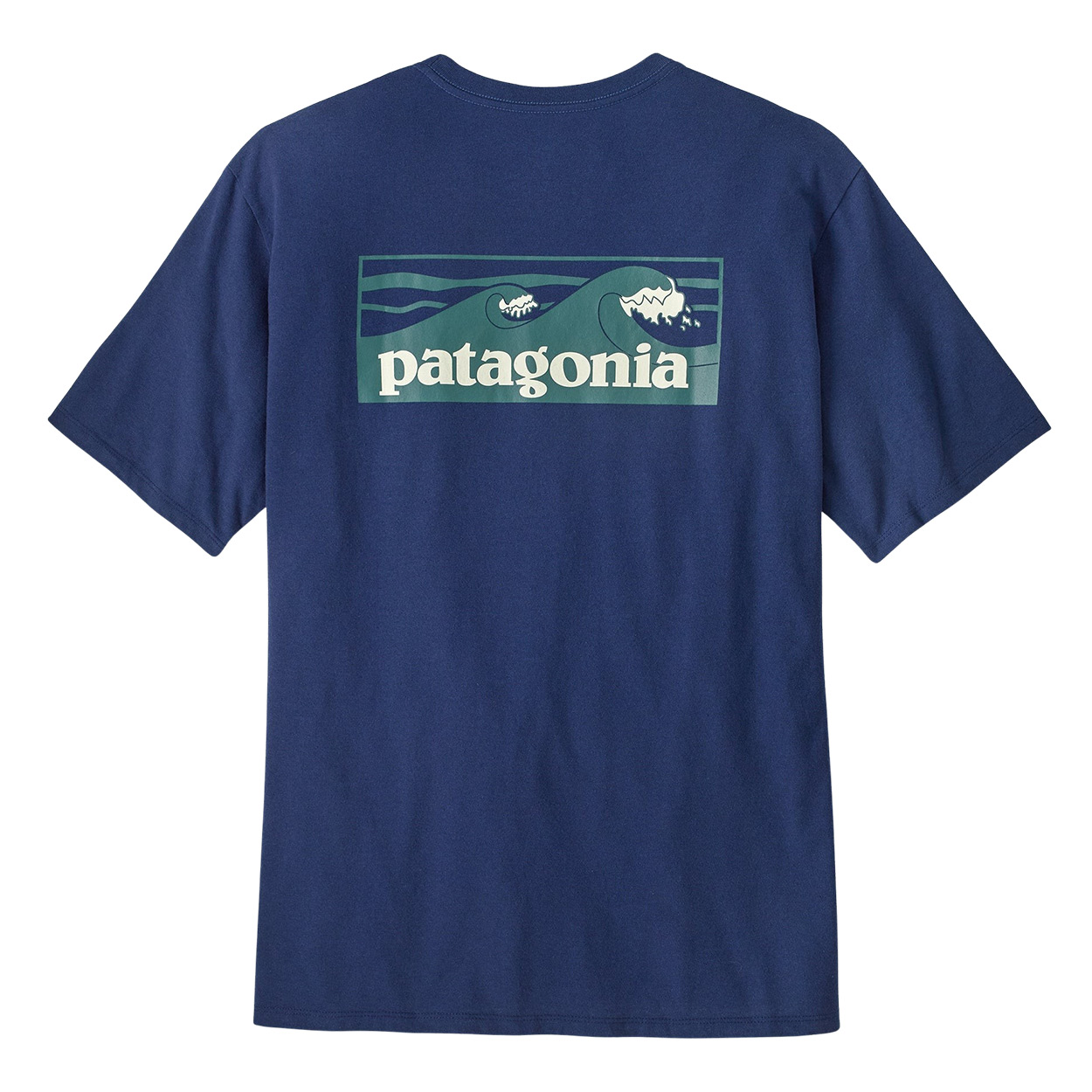 Patagonia Boardshort Logo Pocket Responsibili-Tee - Clement Blue