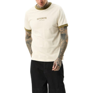 Afends Mix Up Recycled Ringer Tee - Moonbeam