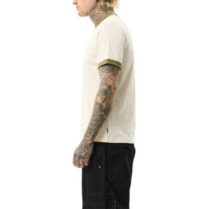 Afends Mix Up Recycled Ringer Tee - Moonbeam