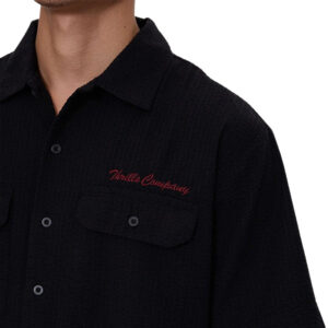 Thrills Appreciation Short Sleeve Work Shirt - Black