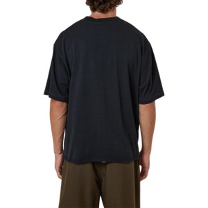 Thrills Metamorphic Daze Box Fit Oversize Short Raw Hem Tee - Washed Black