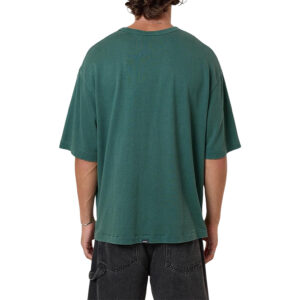 Thrills Hemp Thrills Embro Contrast Stitch Box Fit Oversize Short Tee - Sea Pine