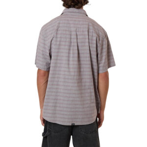 Thrills Minimal Thrills Stripe Check Short Sleeve Shirt - Smog