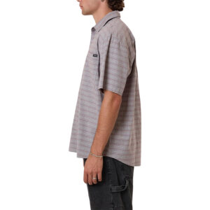 Thrills Minimal Thrills Stripe Check Short Sleeve Shirt - Smog