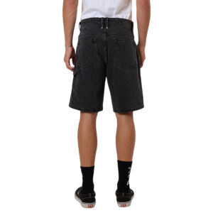 Thrills Slacker Denim Short - Ash Black