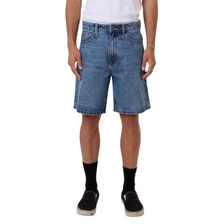 Thrills Slacker Denim Short - Stoned Blues