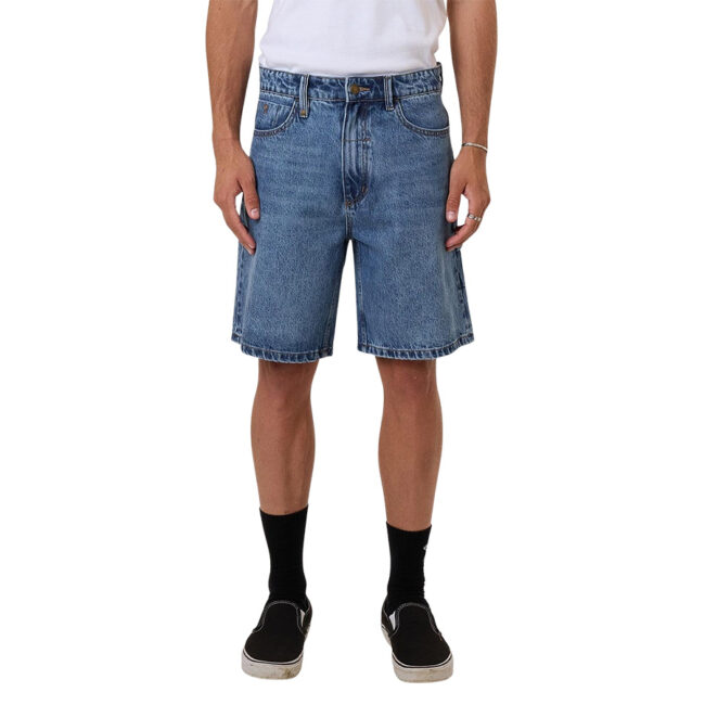 Thrills Slacker Denim Short - Stoned Blues