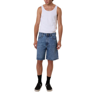 Thrills Slacker Denim Short - Stoned Blues