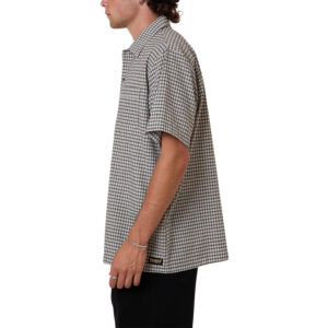 Thrills Union Short Sleeve Check Shirt - Light Stone