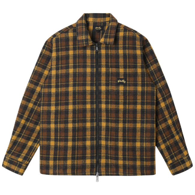 Stan Ray Zip Shirt - Acorn Plaid