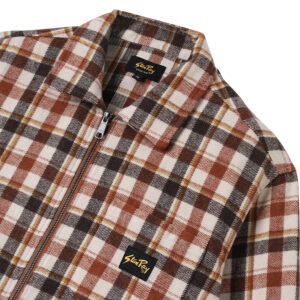 Stan Ray Zip Shirt - Tan Plaid