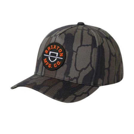 Brixton Crest C MP Snapback - Bark Camo