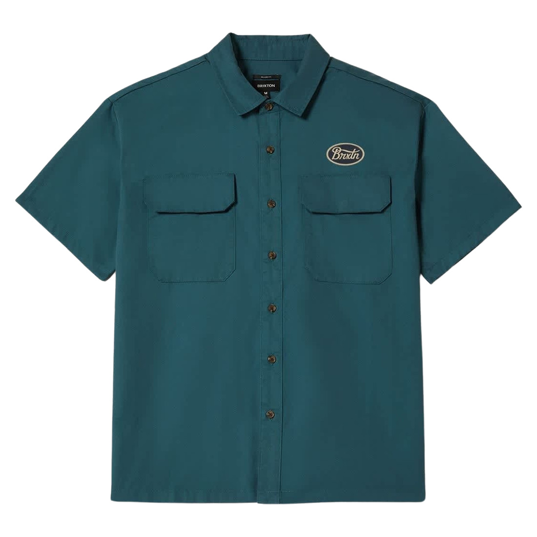 Brixton Mechanics Cru SS Woven Shirt - Night Sage